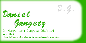 daniel gangetz business card